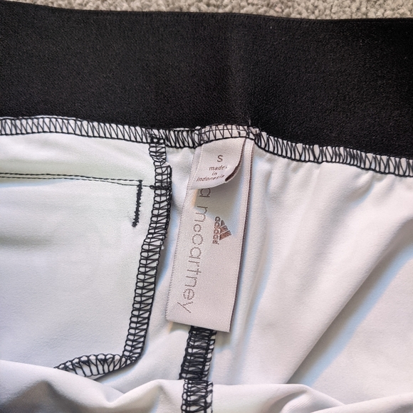Stella McCartney Adidas leggings size small womens navy black white floral - Picture 4 of 10